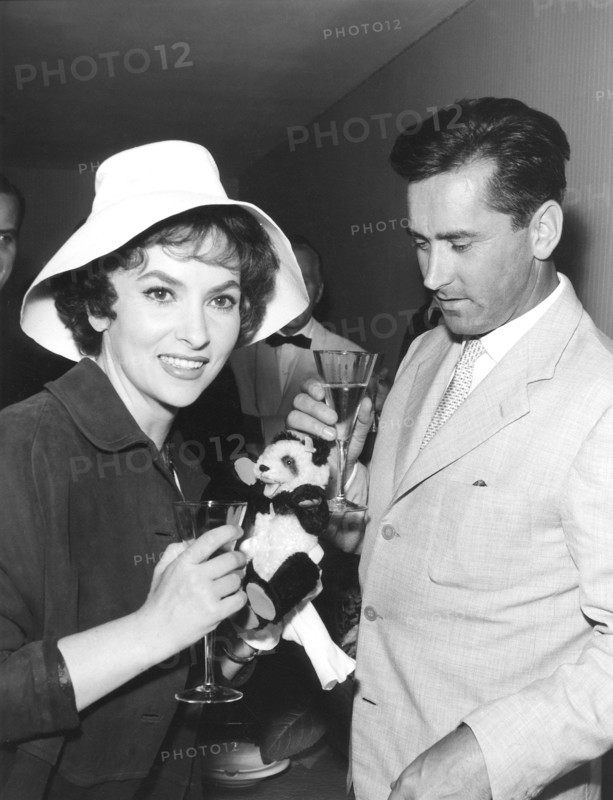 Gina Lollobrigida et Milko Skofic en 1960