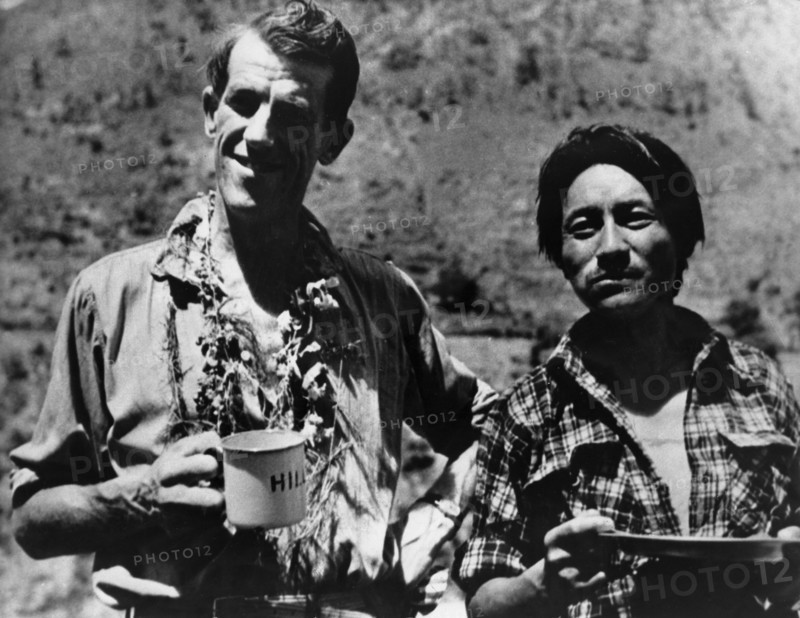 Sir Edmund Hillary et son sherpa Tensing Norgay en 1953