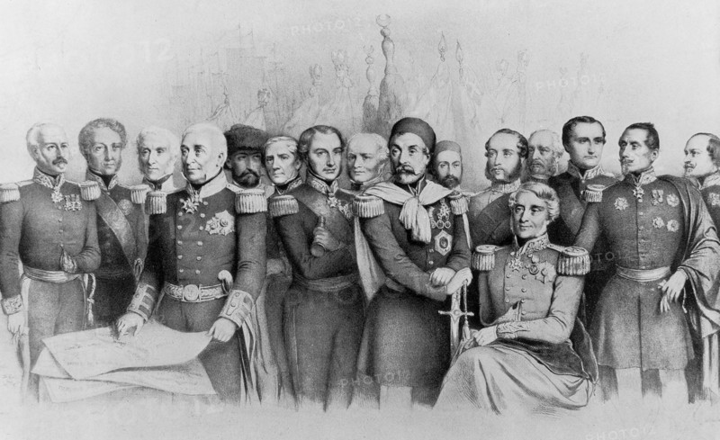 Guerre de Crimée : Officiers des Etats alliés