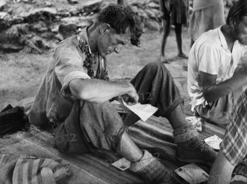 Sir Edmund Hillary après l'ascension de l'Everest, juin 1953