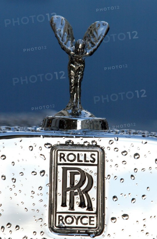 Statuette et logo Rolls Royce