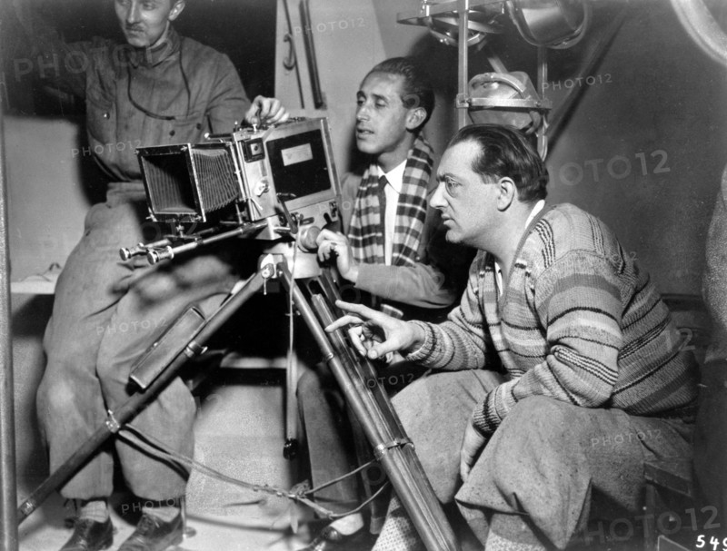 Fritz Lang et son cameraman Curt Courant