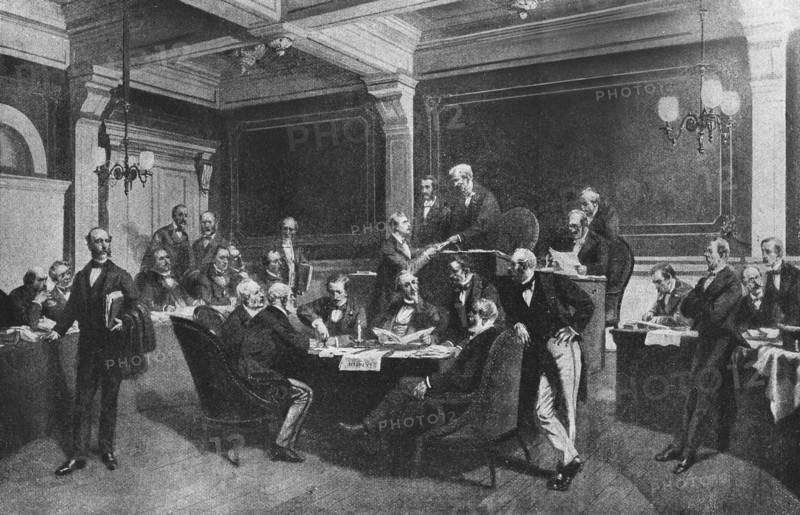 Rotes Kreuz,intern.: Unterzeichnung Genfer Konvention 1864