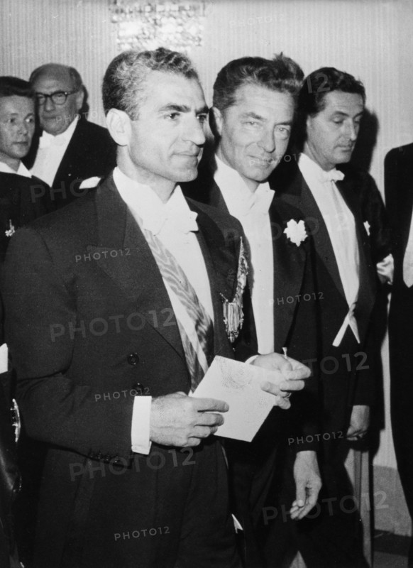 Herbert von Karajan et le Shah Reza Pahlewi