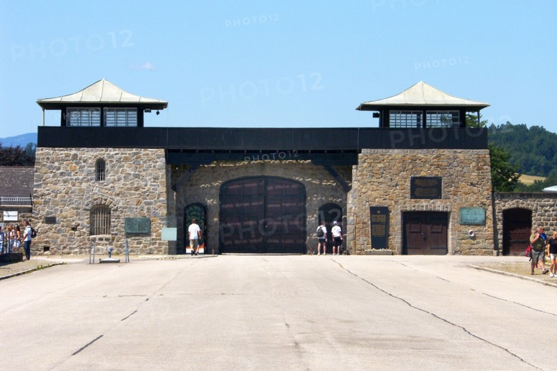 Entrée du camp de concentration de Mauthausen