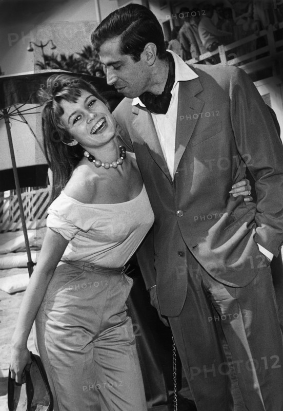 Brigitte Bardot et son mari Roger Vadim