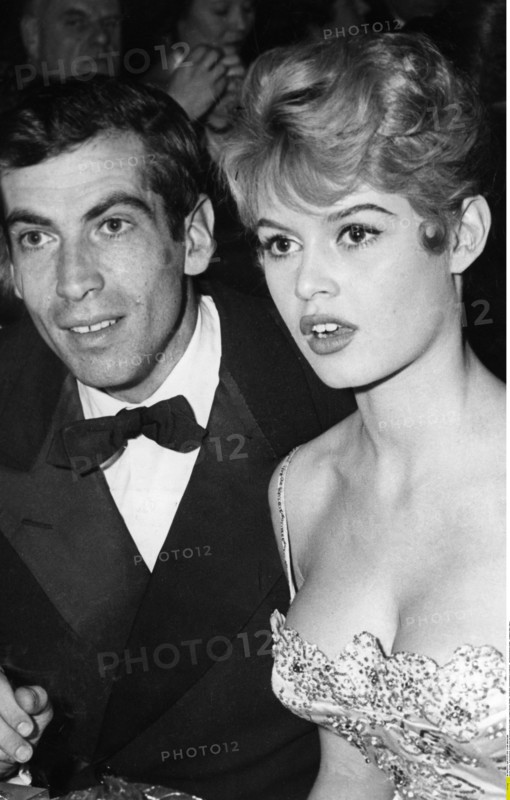 Brigitte Bardot et son mari Roger Vadim
