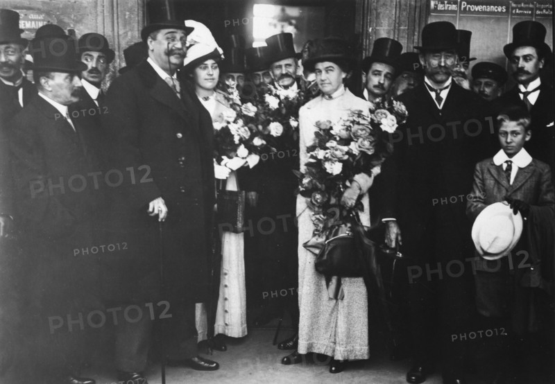 Robert Peary Robert Edwin Peary - mit Ehefrau und Kindern in Paris