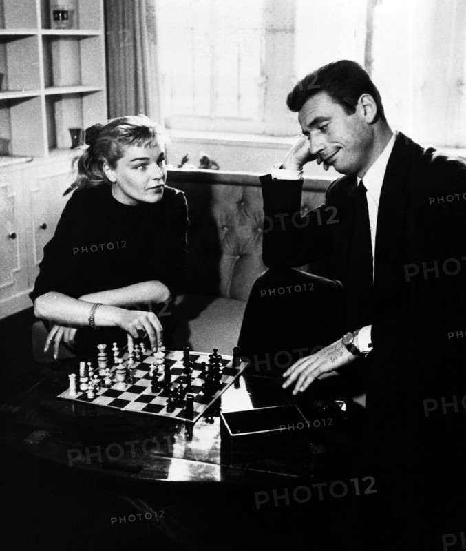 Yves Montand et Simone Signoret