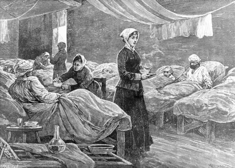 Nightingale, Florence - Krankenschwester, GB/ Krimkrieg, im Lazarett