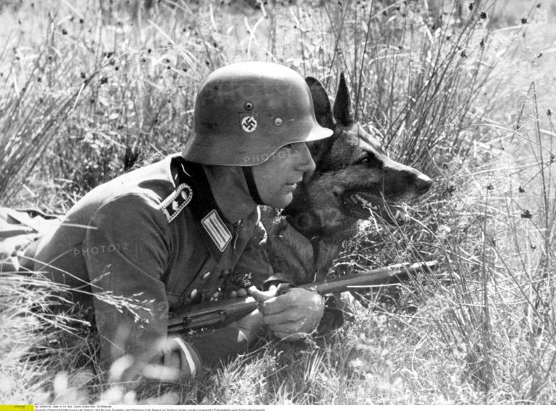 Soldat allemand sur le front de l'Est