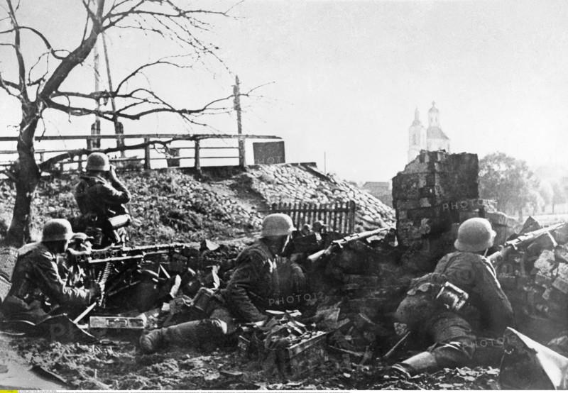 WK II Russlandfeldzug - dt. Stellung bei  Borbruisk