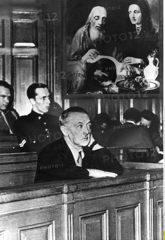Hans van Meegeren, Kunstf„lscher, NL, vor Gericht, Amsterdam 1947