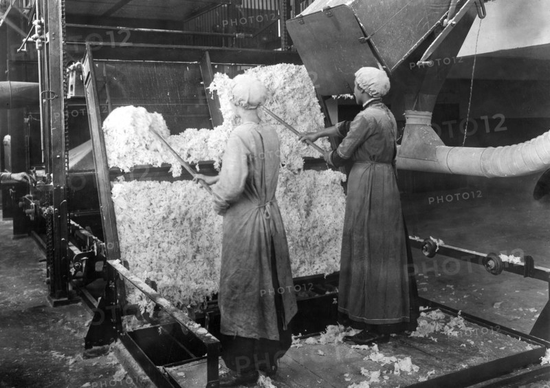 1. Weltkrieg, Ruestungsproduktion in Deutschland: maschinelles Trocknen von Schiessbaumwolle