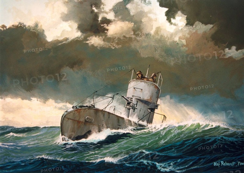 Sous-marin U-28 autro-hongrois en Méditerranée en 1917