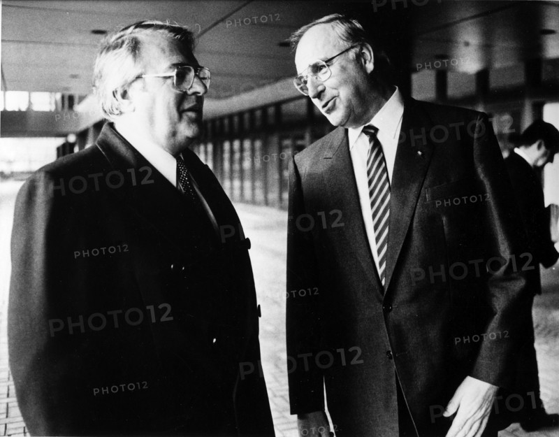 Pierre Mauroy et Helmut Kohl