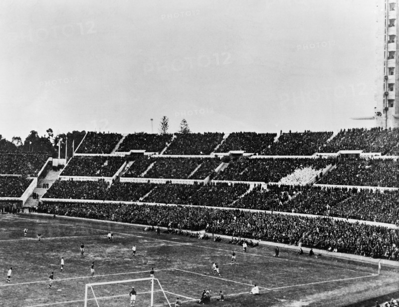 Coupe du monde de football 1930. Match Uruguay - Roumanie.