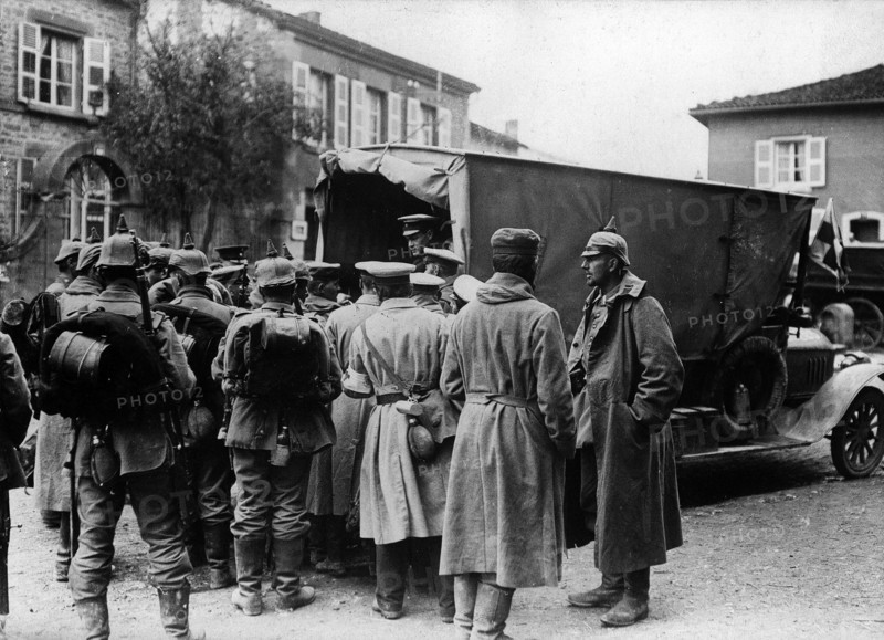 Soldats allemands vers le front de l'Ouest