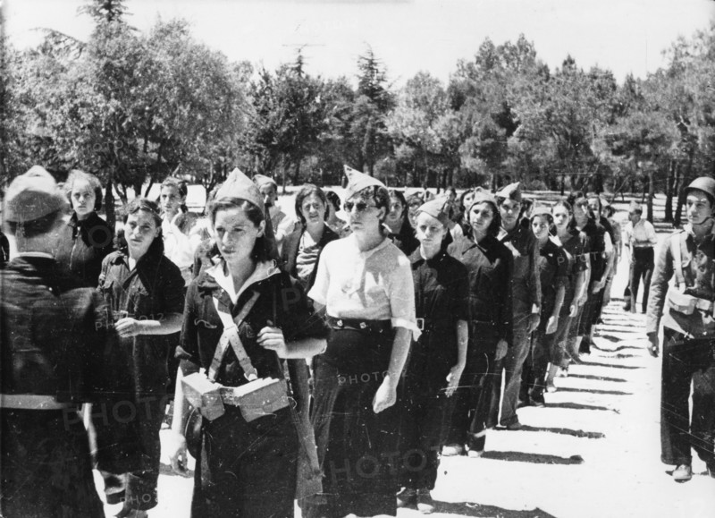 Femmes enrôlées dans une milice républicaine espagnole, 1936