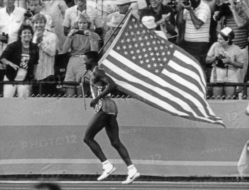 Carl Lewis aux JO d'été de Los Angeles 1984