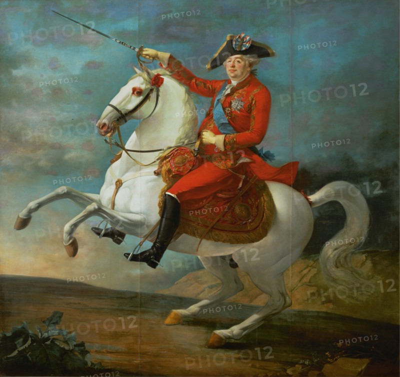 Carteaux, Louis XVI roi constitutionnel, porte la cocarde tricolore