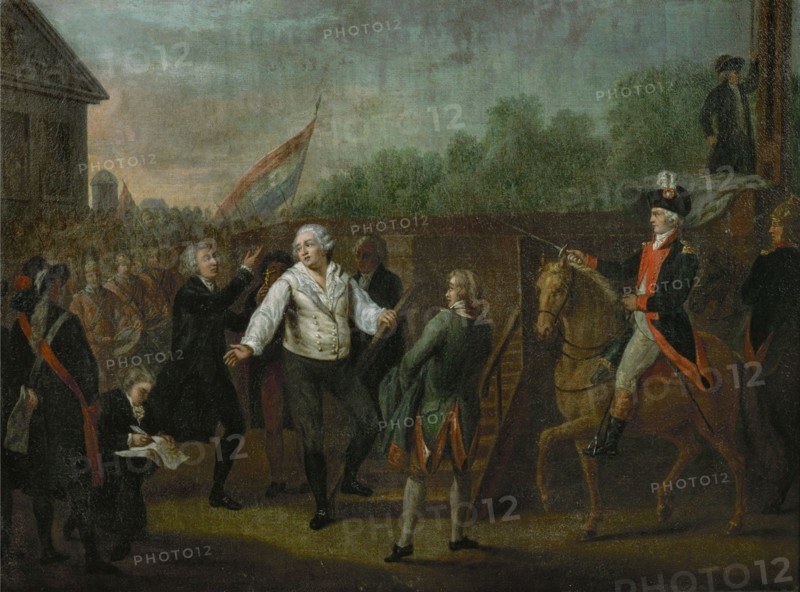 Benazech, Louis XVI et l'Abbé Edgeworth de Firmont au pied de l'échafaud, le 21 janvier 1793