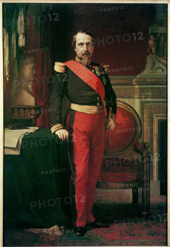 Flandrin, Napoléon III, en uniforme de général de Division, dans son Grand Cabinet aux Tuileries, en 1862