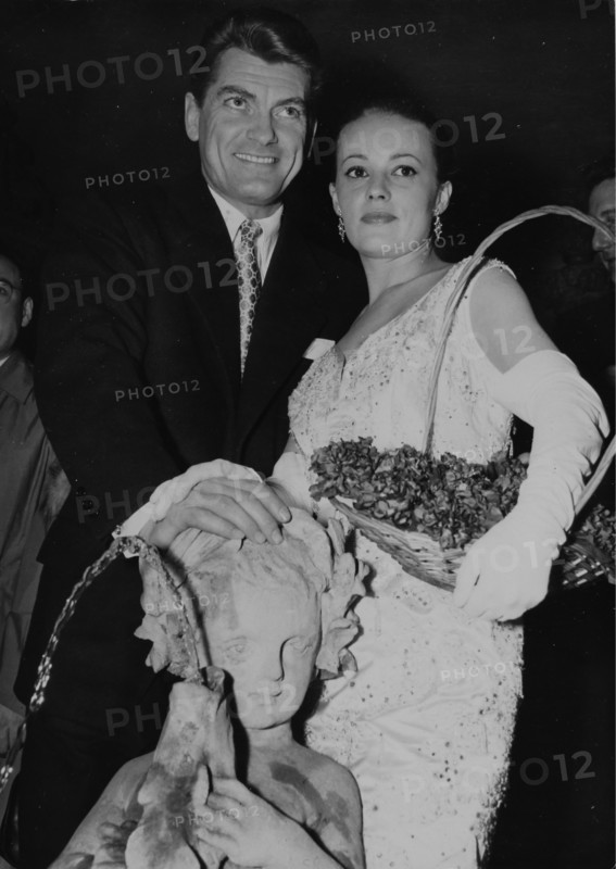 Jean Marais et Jeanne Moreau
