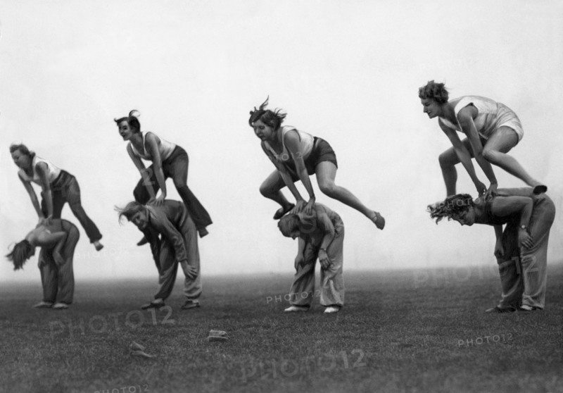 Cours de gymnastique en Allemagne, 1931
