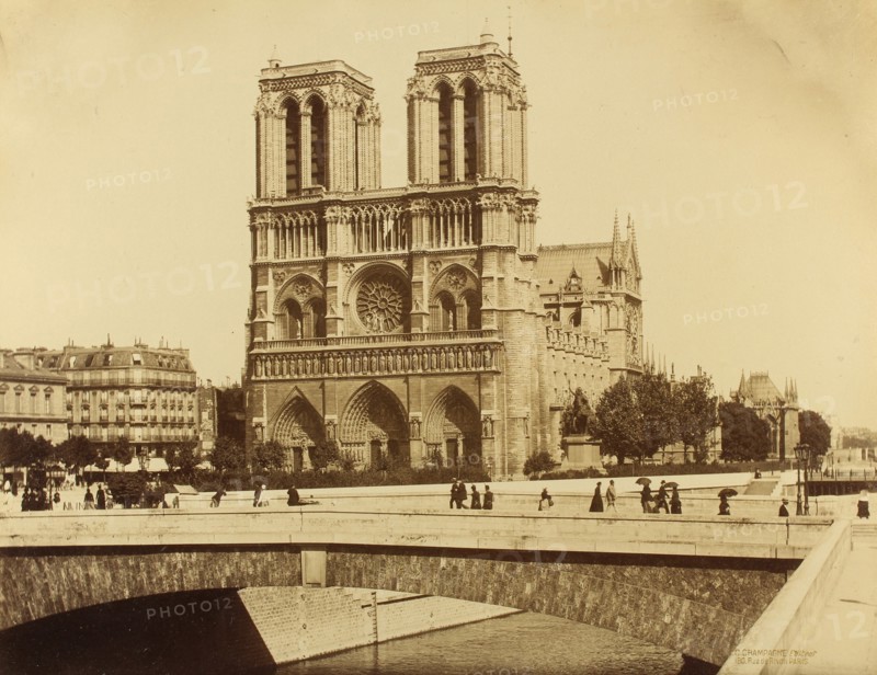 La cathédrale Notre-Dame de Paris vers 1890