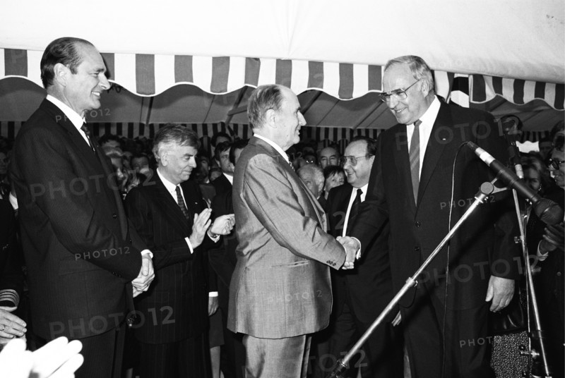 Jacques Chirac; François Mitterrand, Helmut Kohl
