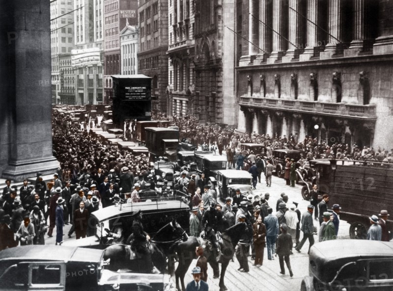 New York, "Black Thursday" (October 24, 1929)