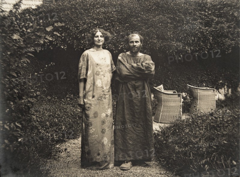 Gustav Klimt et Emilie Floege, 1910.
