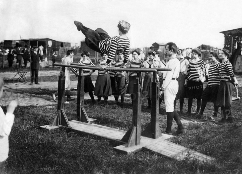 Séance de gymnastique à Berlin, 1907