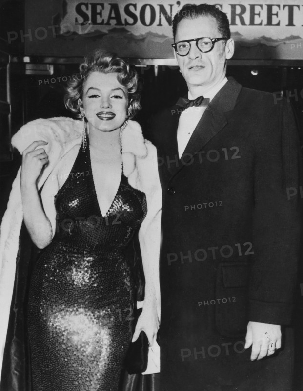 Arthur Miller and wife Marilyn Monroe......