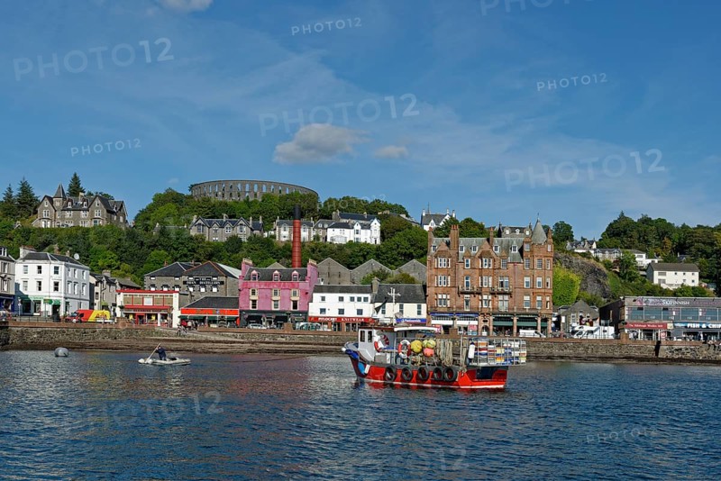 Port and city centre with McCaig's Tower