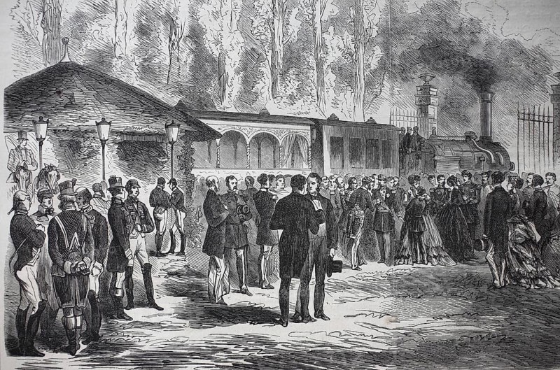 Departure of Emperor Napoleon III. and the imperial prince of Saint-Cloud on July 28