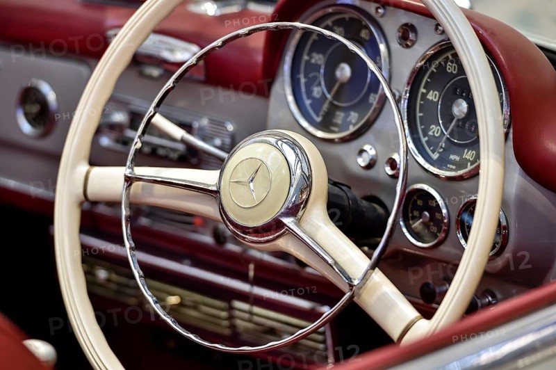 Detail cockpit Mercedes 190 SL
