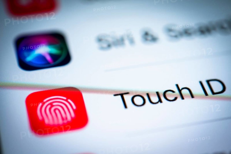 Touch ID Settings displayed on an iPhone
