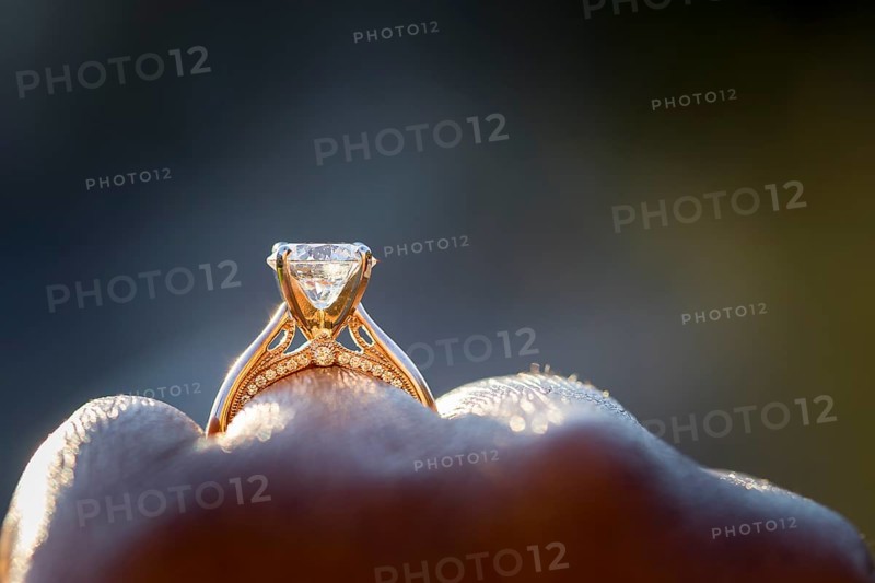 Diamond ring close up