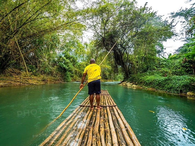Rafting on the Martha Brae