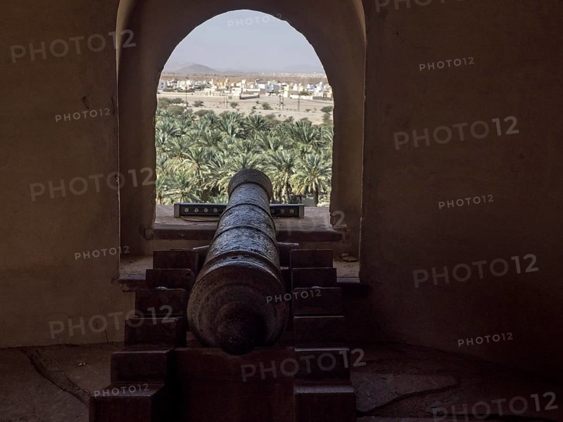 Arched window and cannon