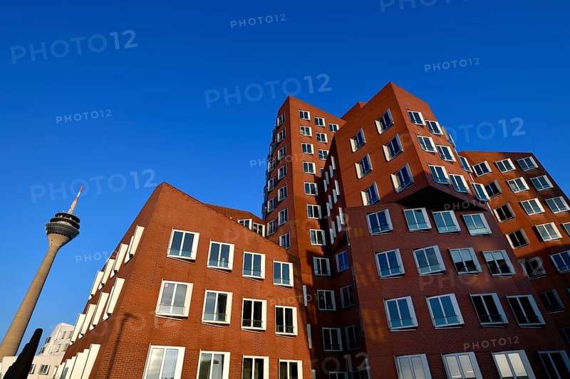 Rhine Tower with Gehry buildings