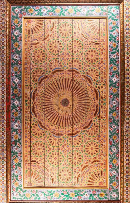 Ceiling with Arabic ornamentation