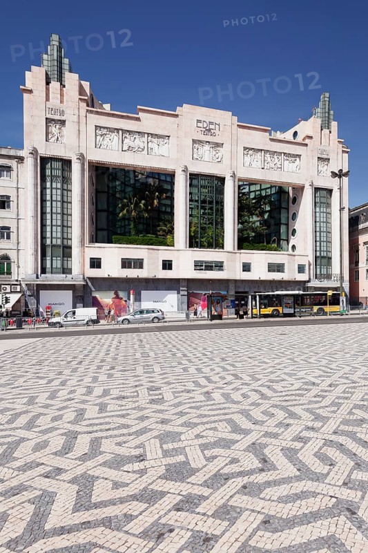 Art Deco facade of the hotel Theatro Eden