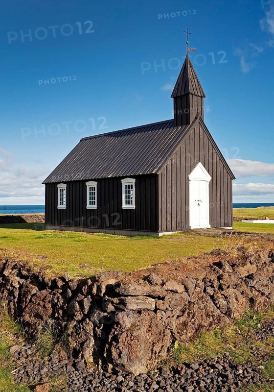 Black Wooden Church