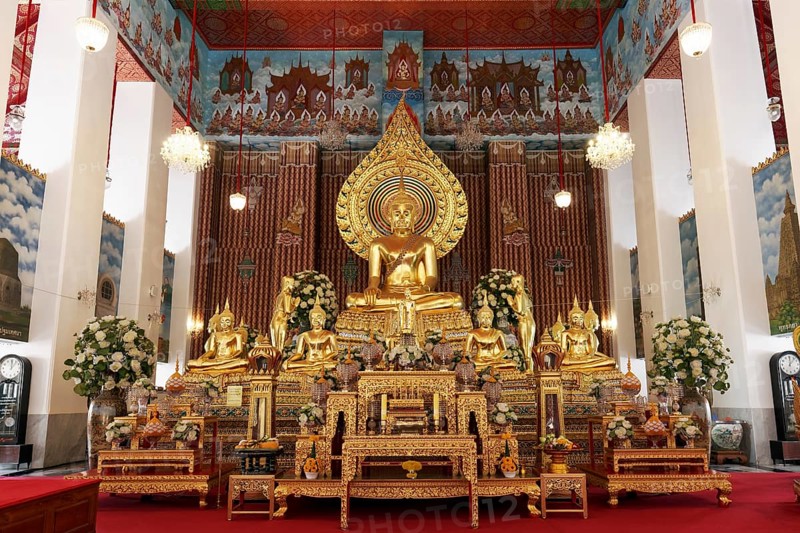 Altar with Buddha statue
