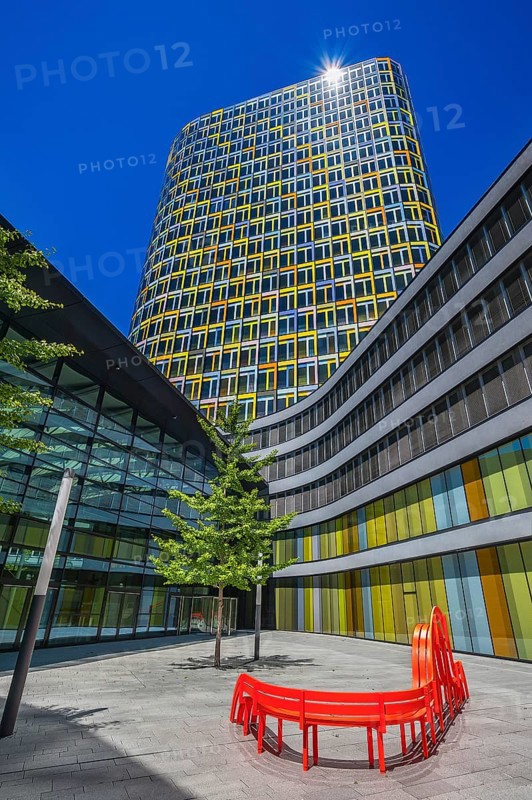 ADAC building with artwork
