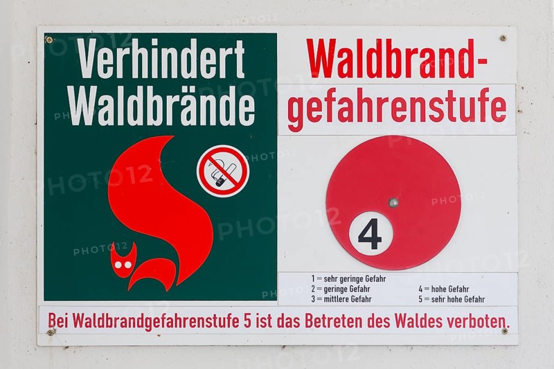 Shield to Forest Fire Warning Level 4