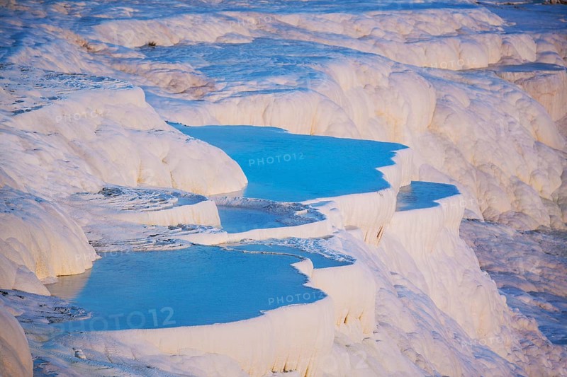 Terraced travertine thermal pools